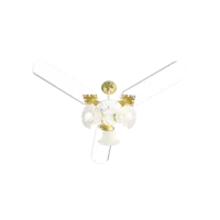 Ventilador New Zeta Branco 3 Pás PLQ 127V