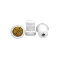 Soquete E27 Plástico Abajur Branco