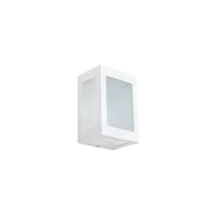 Arandela Metropolis Retangular 1 Lâmpada E27 Branca