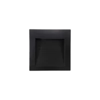 Balizador Led Parede 3W 4X4 3000K Preto