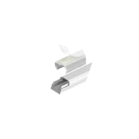 Canaleta 10x10mm 2mts s/ Divisória c/ Fita