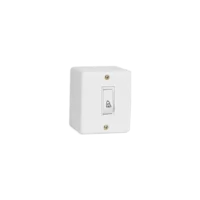 Conjunto Box Interruptor Pulsador p/ Campainha