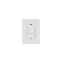 Linha Stylus 1 Interruptor Simples + 2 Paralelos c/ Placa 4x2