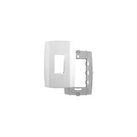 Placa Slim 4x2 1 Módulo Vertical c/ Suporte