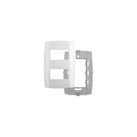 Placa Slim 4x2 2 Módulos Horizontais c/ Suporte