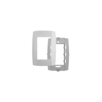 Placa Slim 4x2 3 Módulos Horizontais c/ Suporte