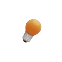 Lâmpada Incandescente Bolinha 15W E27 127V Laranja