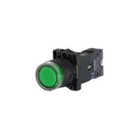 Botão Pulsador Iluminado Verde