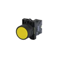 Botão Pulsador Plástico Amarelo