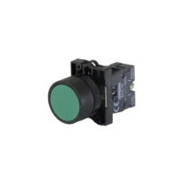 Botão Pulsador Plástico Verde