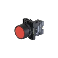 Botão Pulsador Plástico Vermelho