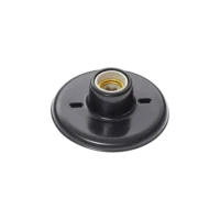Plafon PVC 1 Lâmpada E27 Preto