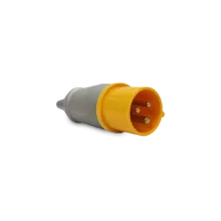 Plugue Industrial 32A 2P+T 127V Amarelo PLS-3274